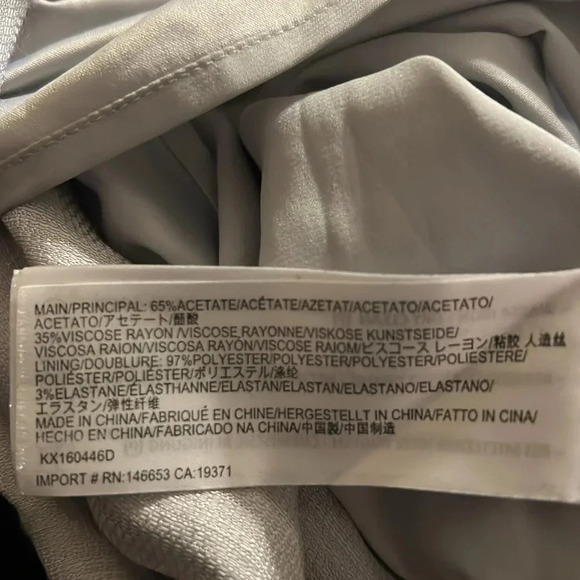 Keepsake the Label With You Dress Pale Gray Strapless Revolve Asymmetric - Picture 11 of 11